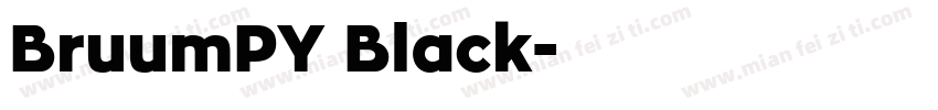 BruumPY Black字体转换
